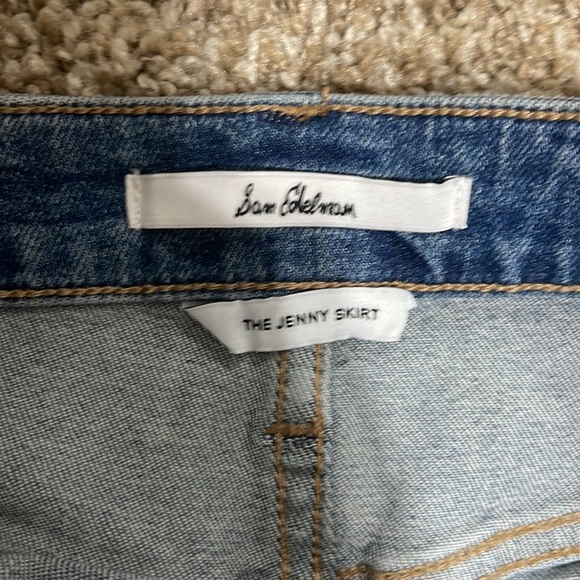 Sam Edelman denim the Jenny mini skirt size 30 - Picture 7 of 11